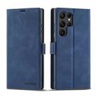 For Samsung Galaxy S23 Ultra 5G Forwenw Dream Series Oil Edge Strong Magnetism Leather Phone Case(Blue) - 1