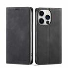 For iPhone 14 Plus Forwenw Dream Series Oil Edge Strong Magnetism Leather Phone Case(Black) - 1