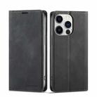 For iPhone 14 Pro Forwenw Dream Series Oil Edge Strong Magnetism Leather Phone Case(Black) - 1