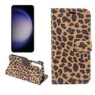 For Samsung Galaxy S23 5G Leopard Pattern Flip Leather Phone Case(Yellow) - 1