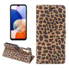 For Samsung Galaxy A54 5G Leopard Pattern Flip Leather Phone Case(Yellow) - 1
