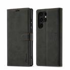 For Samsung Galaxy S23 Ultra 5G Forwenw F1 Series Matte Strong Magnetism Leather Phone Case(Black) - 1