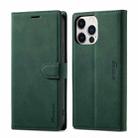 For iPhone 14 Pro Max Forwenw F1 Series Matte Strong Magnetism Leather Phone Case(Green) - 1