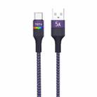 TOTU BT-020 Journey Series USB to Type-C Colorful Breathing Light Data Cable, Length:1.5m(Purple) - 1