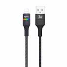 TOTU BL-016 Journey Series USB to 8 Pin Colorful Breathing Light Data Cable, Length:1.5m(Black) - 1