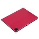 For iPad Pro 12.9 (2020) Pressed Printing Woman and Cat Pattern Horizontal Flip Leather Tablet Case with Holder & Card Slots & Wallet(Red) - 6