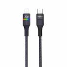 TOTU BPD-012 Journey Series Type-C to 8 Pin Colorful Breathing Light Fast Charging Data Line, Length:1.5m(Black) - 1