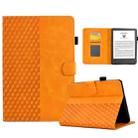 For Amazon Kindle Lite 2022 Rhombus Embossed Leather Tablet Case(Khaki) - 1