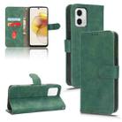 For Motorola Moto G73 5G Skin Feel Magnetic Flip Leather Phone Case(Green) - 1