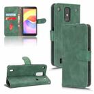 For ZTE Blade A32 Skin Feel Magnetic Flip Leather Phone Case(Green) - 1