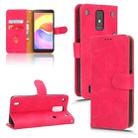 For ZTE Blade A32 Skin Feel Magnetic Flip Leather Phone Case(Rose Red) - 1