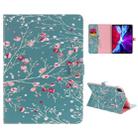 For iPad Pro 12.9 (2020) Colored Drawing Horizontal Flip Leather Tablet Case with Holder & Card Slot & Wallet(Apricot Blossom Tree) - 1