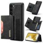 For Samsung Galaxy S23 5G DG.MING M2 Series 3-Fold Multi Card Bag + Phone Case(Black) - 1