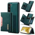 For Samsung Galaxy S23+ 5G DG.MING M2 Series 3-Fold Multi Card Bag + Phone Case(Green) - 1