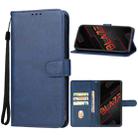 For Lava Blaze Leather Phone Case(Blue) - 1