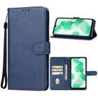 For Lava Blaze 5G Leather Phone Case(Blue) - 1