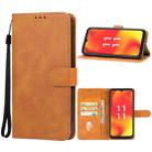 For Lava Blaze Pro Leather Phone Case(Brown) - 1