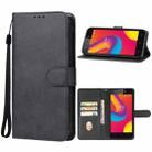 For Lava Z1 Leather Phone Case(Black) - 1