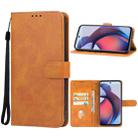 For Motorola Moto G Stylus 5G 2023 Leather Phone Case(Brown) - 1