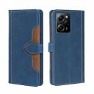 For Xiaomi Poco X5 Pro / Redmi Note 12 Pro Speed Skin Feel Magnetic Buckle Leather Phone Case(Blue) - 1