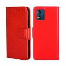 For Motorola Moto E13 4G Crystal Texture Leather Phone Case(Red) - 1