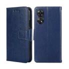 For OPPO Reno8 T 4G Crystal Texture Leather Phone Case(Royal Blue) - 1