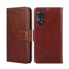 For OPPO Reno8 T 4G Crystal Texture Leather Phone Case(Brown) - 1