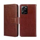 For Xiaomi Poco X5 Pro / Redmi Note 12 Pro Speed Crystal Texture Leather Phone Case(Brown) - 1