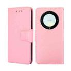 For Honor X9a 5G Crystal Texture Leather Phone Case(Pink) - 1