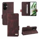 For OnePlus Nord CE 3 5G Magnetic Clasp Leather Phone Case(Brown) - 1