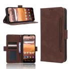 For AT&T Motivate Max U668AA Skin Feel Calf Texture Card Slots Leather Phone Case(Brown) - 1