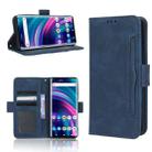 For BLU Bold N2 Skin Feel Calf Texture Card Slots Leather Phone Case(Blue) - 1