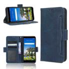 For AT&T Calypso 3 U328AA Skin Feel Calf Texture Card Slots Leather Phone Case(Blue) - 1