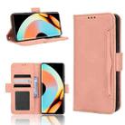 For Realme 10 Pro+ Skin Feel Calf Texture Card Slots Leather Phone Case(Pink) - 1