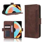 For Realme 10 Pro+ Skin Feel Calf Texture Card Slots Leather Phone Case(Brown) - 1