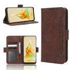 For OPPO Reno8 T 4G Skin Feel Calf Texture Card Slots Leather Phone Case(Brown) - 1