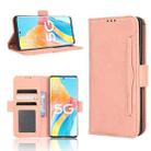For OPPO Reno8 T 5G / A1 Pro Skin Feel Calf Texture Card Slots Leather Phone Case(Pink) - 1