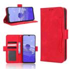 For TCL 40 R 5G Skin Feel Calf Texture Card Slots Leather Phone Case(Red) - 1