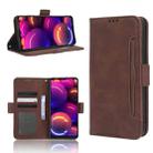 For TCL 305i Skin Feel Calf Texture Card Slots Leather Phone Case(Brown) - 1