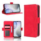 For vivo Y02 4G Skin Feel Calf Texture Card Slots Leather Phone Case(Red) - 1