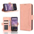 For Wiko Voix U616A Skin Feel Calf Texture Card Slots Leather Phone Case(Pink) - 1