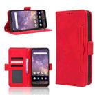 For Wiko Voix U616A Skin Feel Calf Texture Card Slots Leather Phone Case(Red) - 1