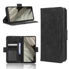 For Google Pixel 7a Skin Feel Calf Texture Card Slots Leather Phone Case(Black) - 1