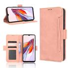 For Xiaomi Redmi 12C / 11A Skin Feel Calf Texture Card Slots Leather Phone Case(Pink) - 1