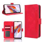 For Xiaomi Redmi 12C / 11A Skin Feel Calf Texture Card Slots Leather Phone Case(Red) - 1