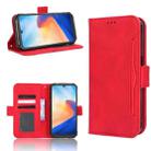 For Blackview BV7200 Skin Feel Calf Texture Card Slots Leather Phone Case(Red) - 1