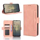 For Nokia C31 Skin Feel Calf Texture Card Slots Leather Phone Case(Pink) - 1