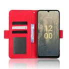 For Nokia C31 Skin Feel Calf Texture Card Slots Leather Phone Case(Red) - 5