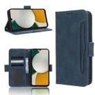 For Samsung Galaxy A34 5G Skin Feel Calf Texture Card Slots Leather Phone Case(Blue) - 1