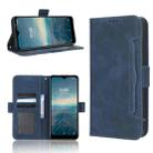 For Vodafone Smart V22 Skin Feel Calf Texture Card Slots Leather Phone Case(Blue) - 1